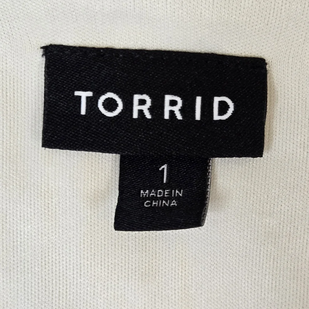 NWoT Torrid Yellow Faux Wrap Surplice Midi Dress Yellow White Size 1 (14/16) - Picture 2 of 16